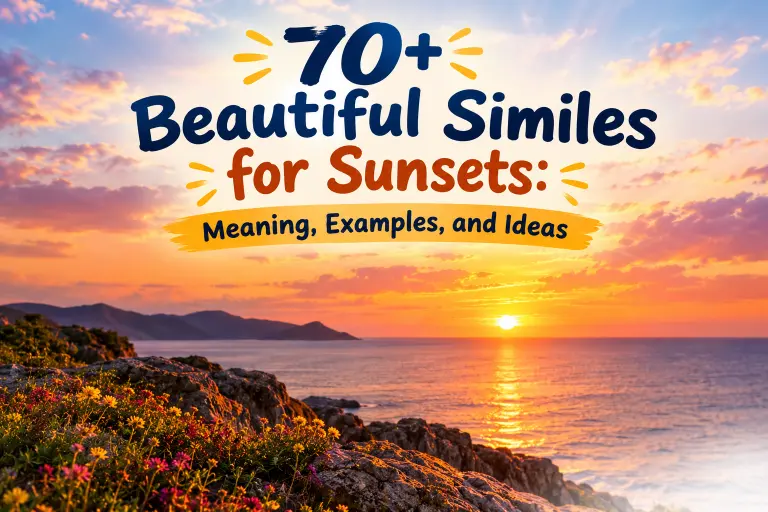 Beautiful Similes for Sunsets Meaning Examples and Ideas