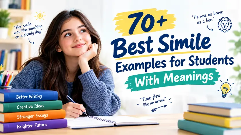 best simile examples for students with meanings