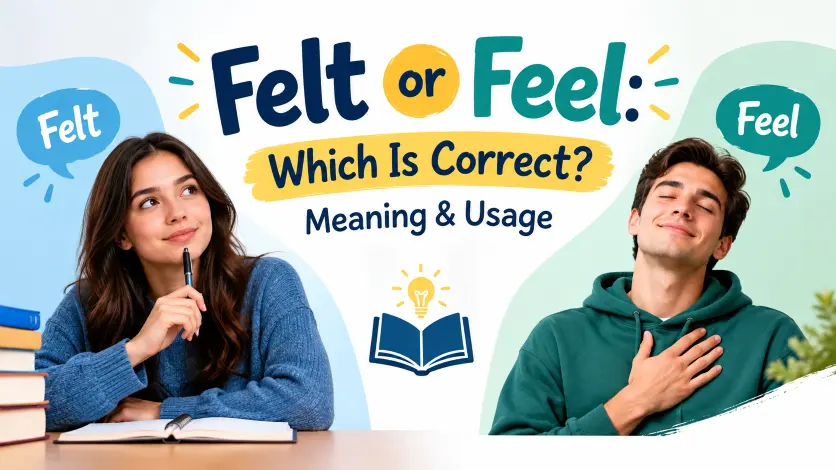 felt or feel which is correct meaning usage
