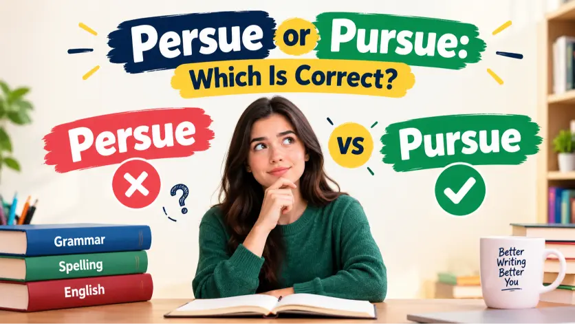 persue or pursue which is correct