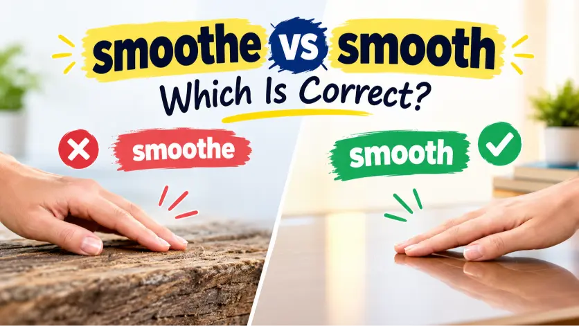 smoothe vs smooth which is correct