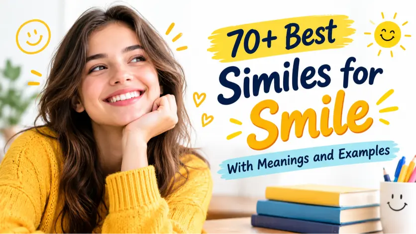 best similes for smile with meanings and examples