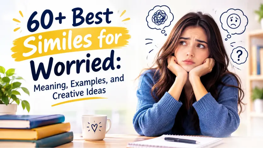 best similes for worried meaning examples