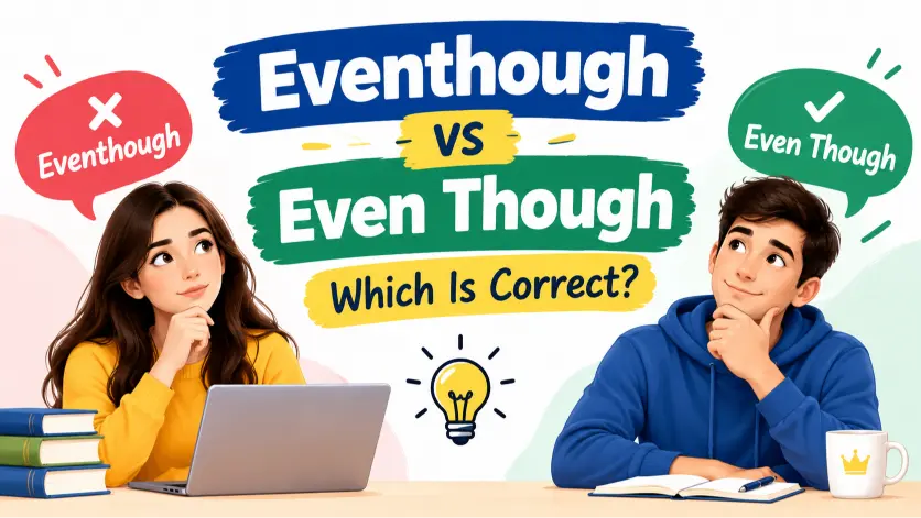 eventhough vs even though which is correct