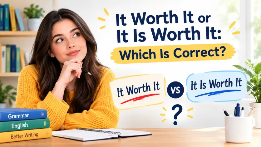 it worth it or it is worth it which-is correct