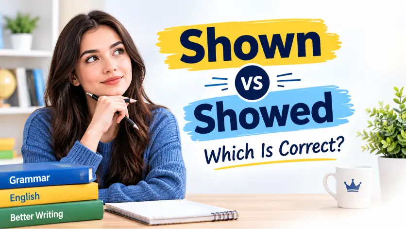 shown vs showed which is correct